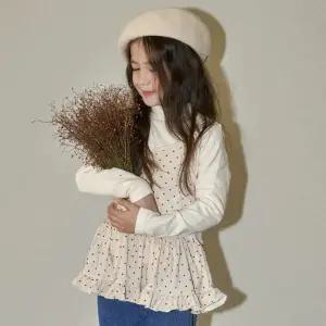 도트 프릴 원피스 ANN 유아동 여아 겨울 레이어드 룩