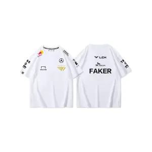 T1 팀 월즈 반팔 티원 챔피언스 파이널 티셔츠 페이커 유니폼