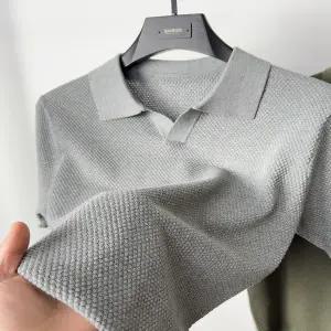 긴팔 카라 셔츠 티 폴로 가을 겨울 100 코튼 니트 반팔 티셔츠 남자 남성 단색 무지 갈매기 칼라 여름 캐주