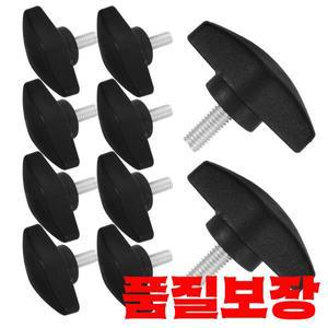 10 Pcs 마이크 스탠드 나사 플레이트 클램핑 엄지 볼트 플라스틱 손잡이 T 자형 거친 하드웨어 고정 신뢰할