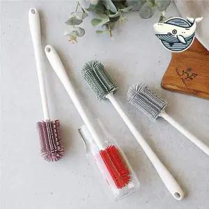 다용도 실리콘 세척솔 병물 세척 전용 실리콘 병솔수세미