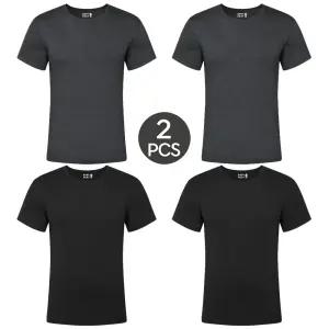 BYC 남성 겨울티셔츠 발열티셔츠 반팔내복 내의 상의 보디히트 기능성 2벌