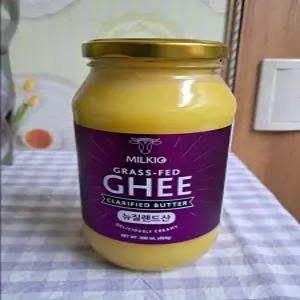 (뉴질랜드) 밀키오 목초사육 방탄커피 기버터 Ghee 454g (500mL) 유리병