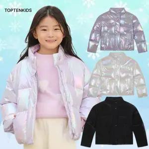 [탑텐키즈](김해점)25년 FW 여아) 글로시 숏패딩 점퍼MKF4JP2221