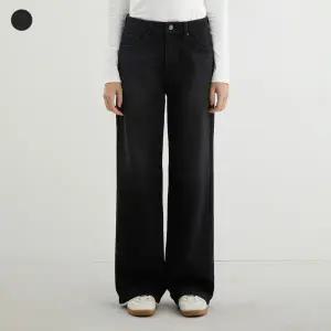 [게스진]게스 YP4D9195 여성 기모 흑청 와이드 데님 팬츠