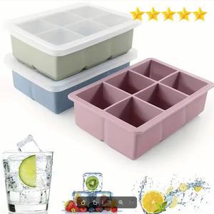 1PC 캐비티 아이스 금형 인테리어 뚜껑 냉동고 실리콘 트레이 등급 큐브