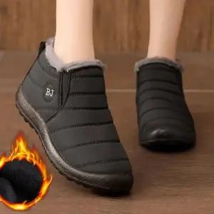 기모 숏 패딩 부츠 따뜻한 방한화 데일리 겨울 패딩 부츠 여성 커플 남녀공용 논슬립 패딩화 신발 남자