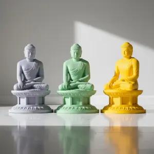 [여진불교X무형문화재 이진형장인] 석굴암 본존불 불상 미니어처 굿즈 14cm (스탠드포함) / APEC 개최 기념