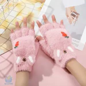 옥수수마켓 밍크털 벙어리 장갑 겨울방한용품