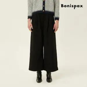 [보니스팍스](신세계 사우스시티)루즈핏 플레어 와이드 기모 슬랙스 (XPAPT010M0)