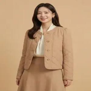 [꼼빠니아][꼼빠니아]크롭 퀼팅 점퍼-CW22CT9001496C