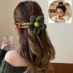 [콩심팥심]블루 큐빅핀 악세사리 헤어핀 리본 자동핀 헤어