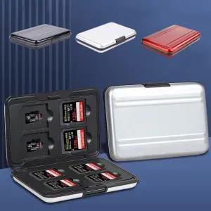 [제이커머스]메모리 카드 보관 케이스 수납 휴대용 방진 방습 SD메모리카드 보관케이스 메모리보관함 알루