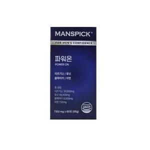 맨즈픽 파워온 활력 솔루션 1100mg 60정