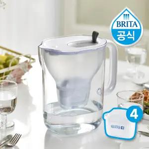 브리타 정수기 스타일XL 3.6L 그레이+총필터 4입
