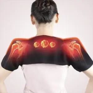 근육 열 찜질 보호대 토르말린 어깨패드 벨트 지지대