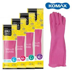 코멕스 천연라텍스 고무장갑 10개 김장장갑 빨간장갑 라텍스 설거지장갑