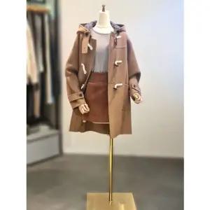 [갤러리아] ab.f.z 핸드메이드 떡볶이 단추 후드 더플 모직 롱 코트 ACZ4QC02K