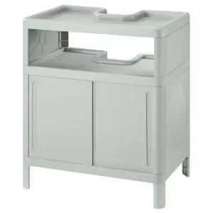 [마켓비]이케아 IVOSJON 이뵈셴 세면대하부장+미닫이도어 50x33x57cm/스탠드형하부장/욕실수납장