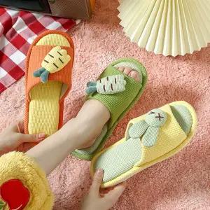 실내화 쿠션실내화 컬러욕실화 거실화 토끼슬리퍼 당근 귀여운 4color 토끼