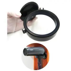 무타공 부착형 헤어드라이기거치대 검정 1개입 고데기드라이기꽂이