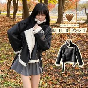 [겨울데일리/양털뽀송안감] 하이넥 집업 스웨이드 무스탕 자켓