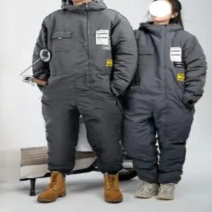 오토바이 방한복 겨울 작업복 일체형 우주복 배달 여성 라이더 스즈끼 원피스 용접복