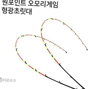 한치낚시대 이공조구 원포인트 240 형광초릿대만