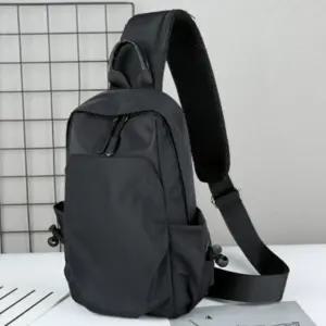 유럽 해외 여행용 안전 도난방지 검정 미니 가방