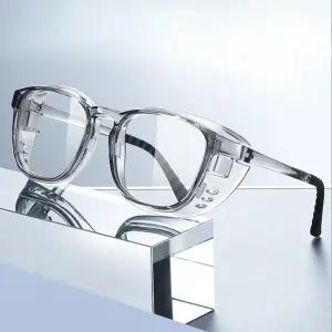 방풍안경 뿔테 남여공용 스퀘어 투명 사이클링 남녀공용