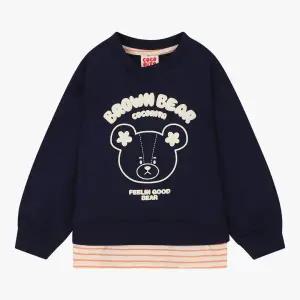 [롯데백화점]코코리따 베어 컬러 솔리드 맨투맨CEMA23TE2