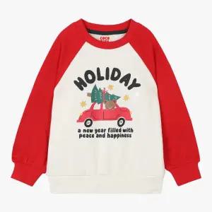 [롯데백화점]코코리따 홀리데이 라글란 맨투맨티셔츠CEMA23TE6