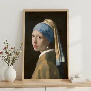 [그림상점]요하네스 페르메이르. 진주 귀걸이를 한 소녀 - 명화 인테리어 액자 집들이선물 개업선물