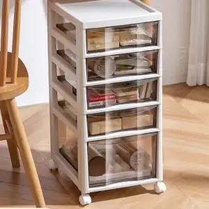 서랍장 리빙박스 주방 투명 이동식 수납장 플라스틱