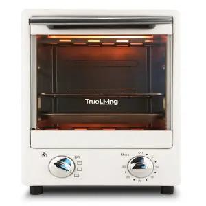 트루리빙 레트로 12L 미니 오븐 다용도 토스터오븐 온도조절 타이머 상하가열 빠른예열 토스트 피자 쿠키