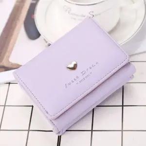 여자 캐주얼 심플 하트 동전 수납 반지갑