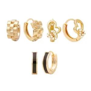 [굿야드] 14K 골드 금침 데일리 베이직 원터치 링 귀걸이