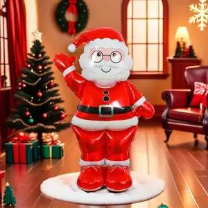 포토존 홈파티 행사 장식 크리스마스 산타풍선 156cm 대형 자이언트 성탄절 교회 파티 산타풍선