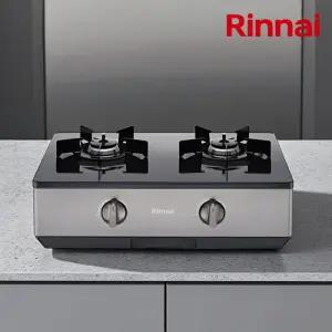 린나이 2구 가스레인지 골드실버 AA건전지
