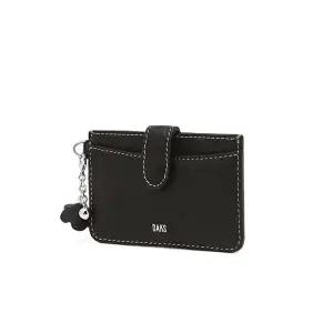 [닥스]닥스 액세서리 [11/14이후순차출고][ZALEA] 젤라 블랙 소가죽 플라워 참장식 카드지갑  (DCHO6E017B