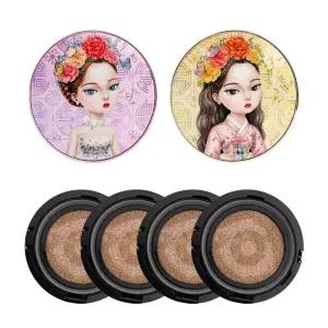 뷰티피플 철벽녀 시즌16 소이 단백질 두유크림 앰플 쿠션 커버톤보정 본품 2개 + 리필 4개 세트