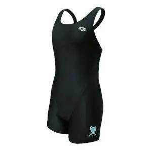 아레나 여아 아동 2부 반신 수영복(A5FG1PG31) 블랙