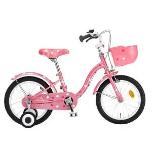 삼천리 레스포 하이킥 16인치 자전거 5살 핑크 키즈자전거 자물쇠
