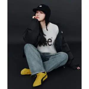 브랜드 리 LEE 부클 빅 트위치 로고 니트 베이지 LE2503KT02BE 650452