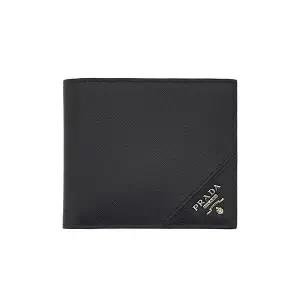 [명품] 블랙 남성 반지갑 2MO513 QME F0002