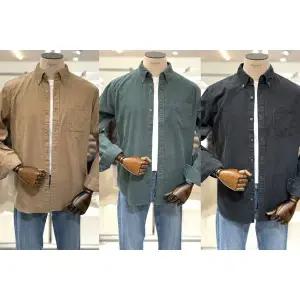 갤러리아 에디션 25F/W 남성 겨울 솔리드 코듀로이 코튼 남방 NNF4WC1994 3종