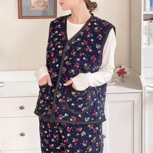 빠른출고 Y2K 힙한 촌캉스 핫템 레트로 오버핏 누빔 조끼 모음