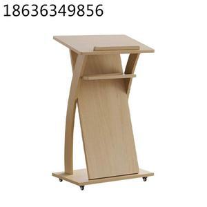 이동식 학원교탁 강사용탁자 교육장 갈색 엘리자 발표 강의대 18mm 열설대 학원