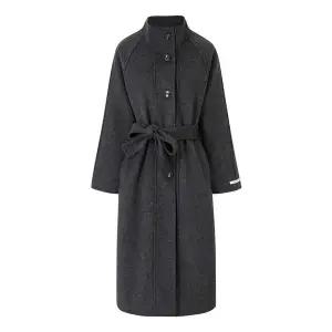 [GGPX]울 블렌드 끈 버튼업 오버핏 롱 코트 (GPDJH010D)