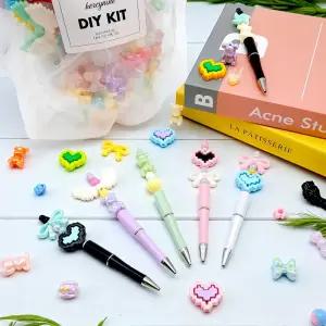 대용량 비즈 볼펜 만들기 30세트 DIY 키트 나만의 비즈펜 부자재 공예 재료
